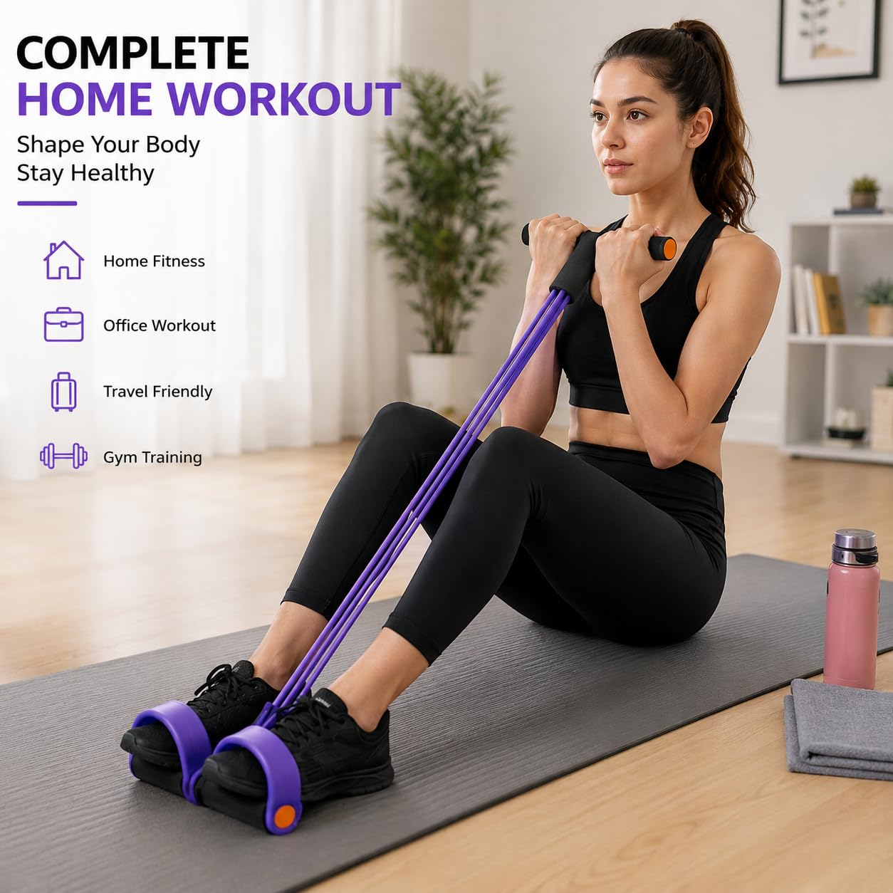 Yoga Pedal Puller Resistance Band Fitness Equipment